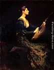 Lute Wall Art - Lady with a Lute